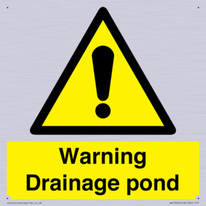 Warning Drainage pond